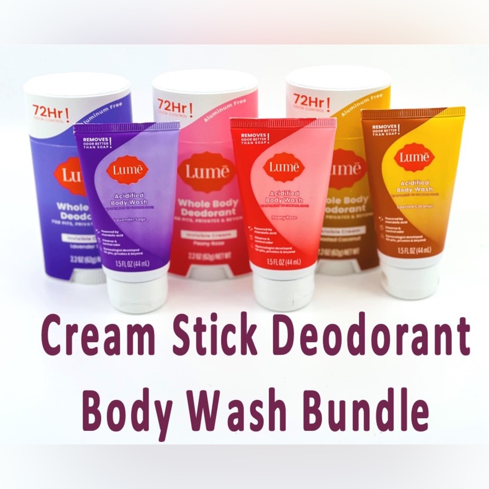 Cream Deodorant & Acidified Body Wash choose your scents all SEALED & NEW